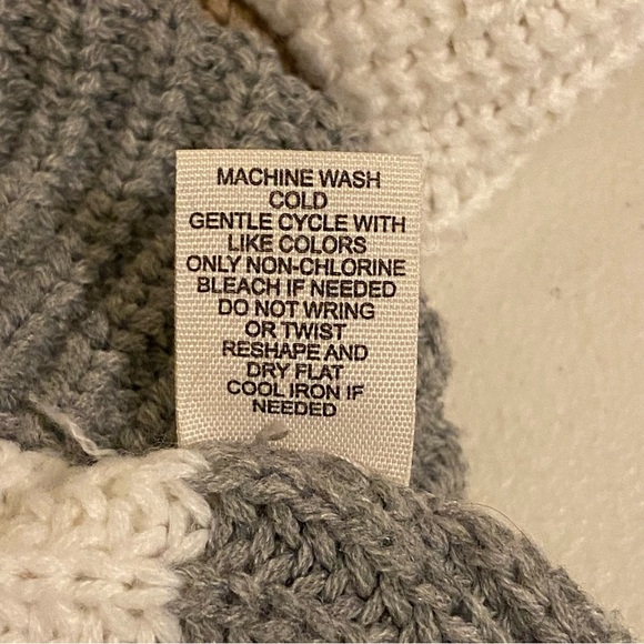 Moon & Madison Women’s Anthropologie Striped Knit Sweater M Cropped Boxy Boho - Picture 7 of 9